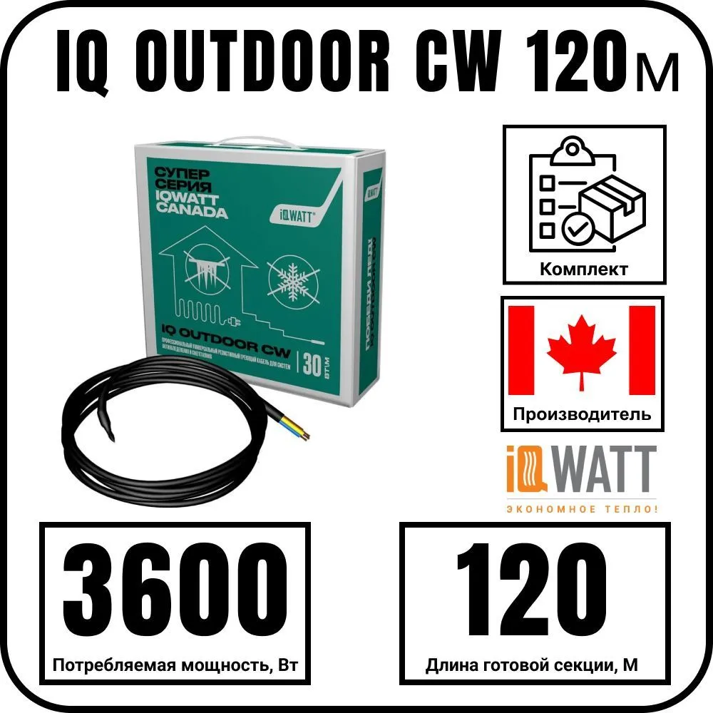 IQ OUTDOOR CW 120м нагревательная секция