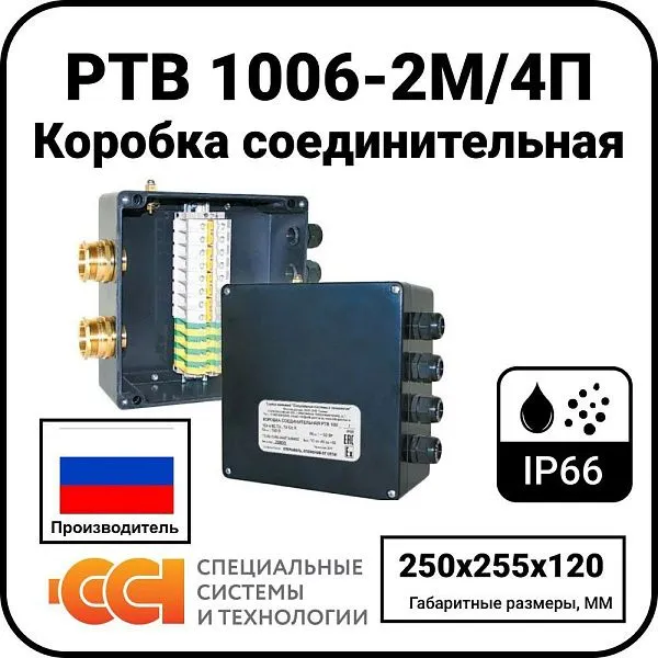 Коробка соединительная РТВ 1006-2М/4П Mos-Obogrev.ru