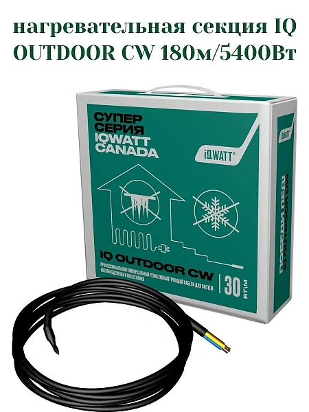 IQ OUTDOOR CW 180м нагревательная секция Mos-Obogrev.ru